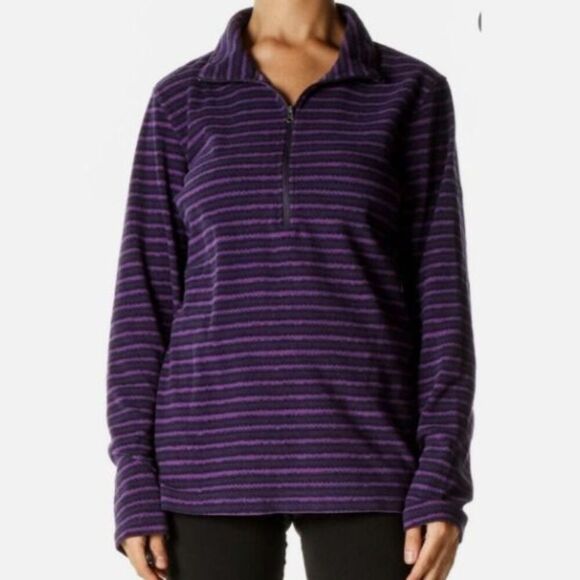 Columbia Quarter Zip Women's Fleece Pullover Purple Small - Picture 1 of 6